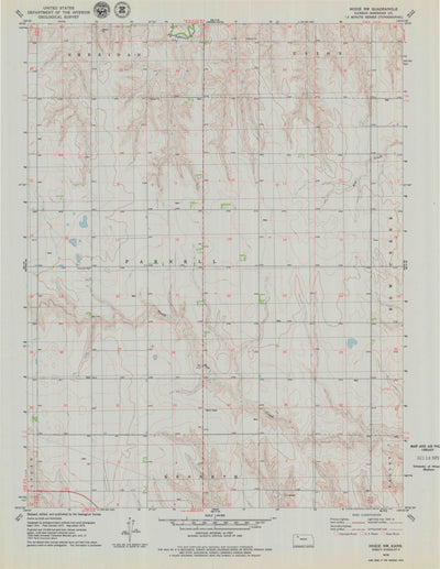 United States Geological Survey Hoxie NW, KS (1979, 24000-Scale) digital map