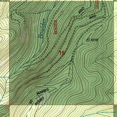 United States Geological Survey Hoyt Mountain, ID (1995, 24000-Scale) digital map
