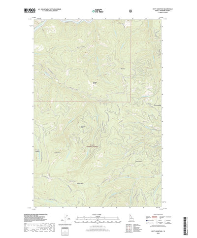United States Geological Survey Hoyt Mountain, ID (2020, 24000-Scale) digital map