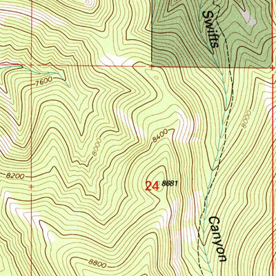 United States Geological Survey Hoyt Peak, UT (1998, 24000-Scale) digital map