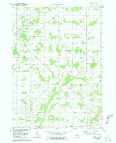 United States Geological Survey Hoytville, MI (1980, 24000-Scale) digital map