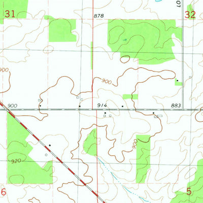 United States Geological Survey Hoytville, MI (1980, 24000-Scale) digital map