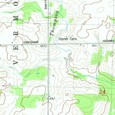 United States Geological Survey Hoytville, MI (1980, 24000-Scale) digital map