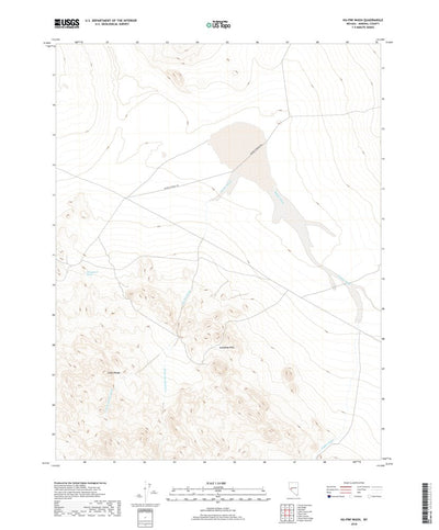 United States Geological Survey Hu-Pwi Wash, NV (2018, 24000-Scale) digital map