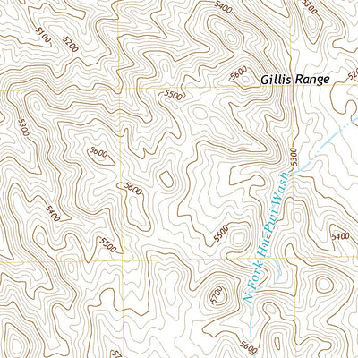 United States Geological Survey Hu-Pwi Wash, NV (2018, 24000-Scale) digital map
