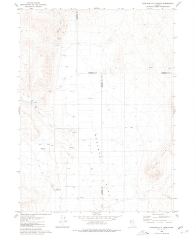 United States Geological Survey Hualapai Flat North, NV (1980, 24000-Scale) digital map