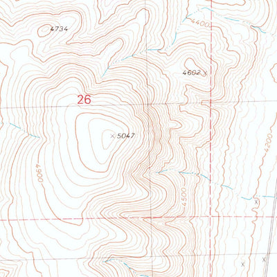 United States Geological Survey Hualapai Flat North, NV (1980, 24000-Scale) digital map
