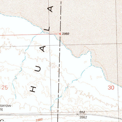 United States Geological Survey Hualapai Flat South, NV (1980, 24000-Scale) digital map