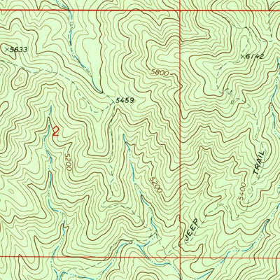 United States Geological Survey Hualapai Peak, AZ (1968, 24000-Scale) digital map