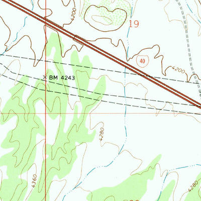United States Geological Survey Hualapai Spring, AZ (1968, 24000-Scale) digital map
