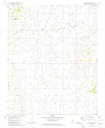 United States Geological Survey Hualapai Tank, AZ (1981, 24000-Scale) digital map