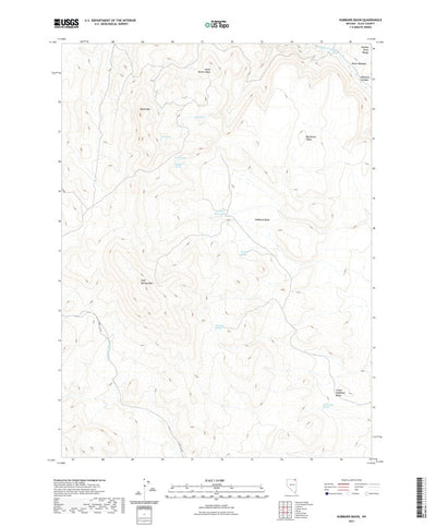United States Geological Survey Hubbard Basin, NV (2021, 24000-Scale) digital map