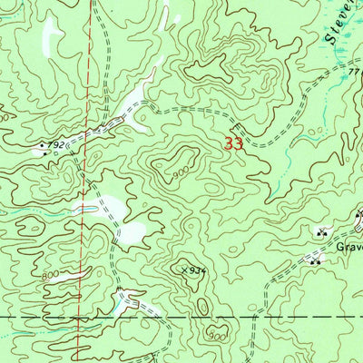 United States Geological Survey Hubbard Lake, MI (1972, 24000-Scale) digital map