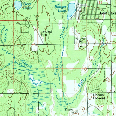 United States Geological Survey Hubbard Lake, MI (1983, 100000-Scale) digital map