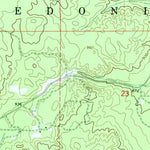 United States Geological Survey Hubbard Lake SW, MI (1972, 24000-Scale) digital map