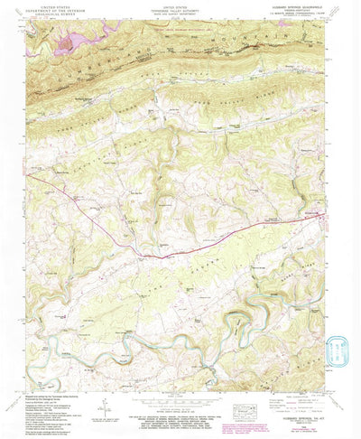 United States Geological Survey Hubbard Springs, VA-KY (1946, 24000-Scale) digital map