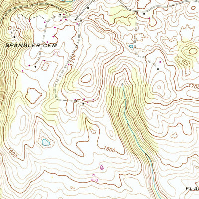 United States Geological Survey Hubbard Springs, VA-KY (1946, 24000-Scale) digital map
