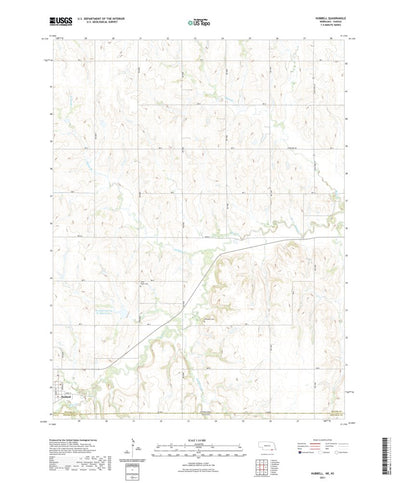 United States Geological Survey Hubbell, NE (2021, 24000-Scale) digital map