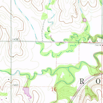 United States Geological Survey Hubbell, NE-KS (1960, 24000-Scale) digital map