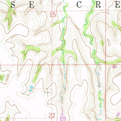 United States Geological Survey Hubbell, NE-KS (1960, 24000-Scale) digital map