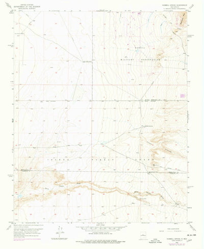 United States Geological Survey Hubbell Spring, NM (1952, 24000-Scale) digital map