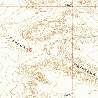 United States Geological Survey Hubbell Spring, NM (1952, 24000-Scale) digital map