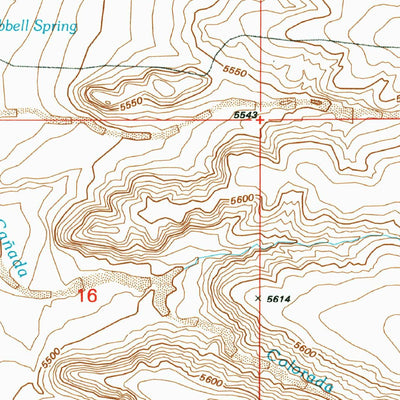 United States Geological Survey Hubbell Spring, NM (1991, 24000-Scale) digital map