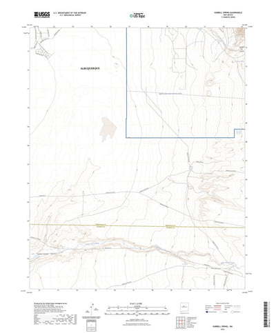 United States Geological Survey Hubbell Spring, NM (2023, 24000-Scale) digital map