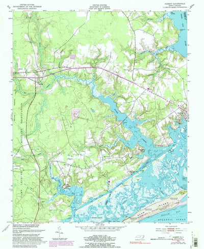 United States Geological Survey Hubert, NC (1952, 24000-Scale) digital map