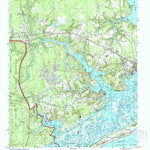 United States Geological Survey Hubert, NC (1997, 24000-Scale) digital map