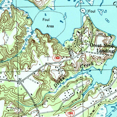 United States Geological Survey Hubert, NC (1997, 24000-Scale) digital map