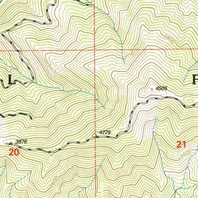 United States Geological Survey Huckleberry Mountain, CA (2001, 24000-Scale) digital map