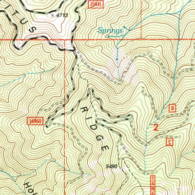 United States Geological Survey Huckleberry Mountain, CA (2001, 24000-Scale) digital map
