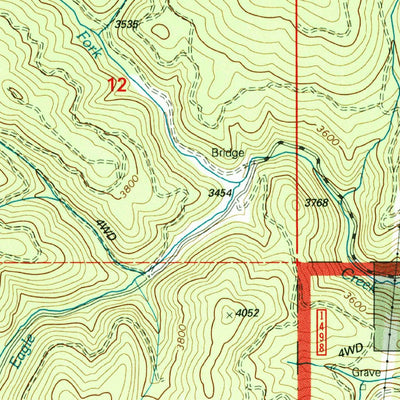 United States Geological Survey Huckleberry Mountain, ID (1995, 24000-Scale) digital map