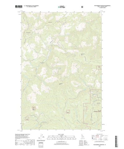 United States Geological Survey Huckleberry Mountain, ID (2020, 24000-Scale) digital map