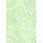 United States Geological Survey Huckleberry Mountain, MT (1966, 24000-Scale) digital map