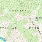 United States Geological Survey Huckleberry Mountain, MT (1966, 24000-Scale) digital map