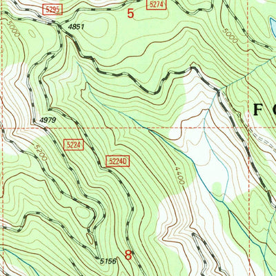 United States Geological Survey Huckleberry Mountain, MT (1994, 24000-Scale) digital map
