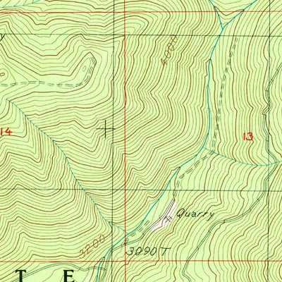United States Geological Survey Huckleberry Mountain, OR (1986, 24000-Scale) digital map