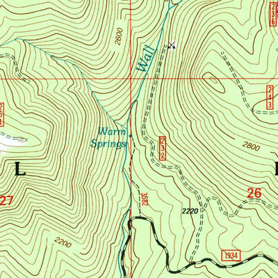 United States Geological Survey Huckleberry Mountain, OR (1997, 24000-Scale) digital map