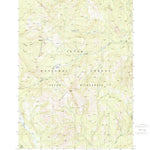United States Geological Survey Huckleberry Mountain, WY (1989, 24000-Scale) digital map