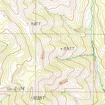 United States Geological Survey Huckleberry Mountain, WY (1989, 24000-Scale) digital map