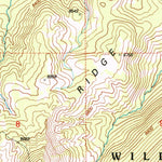 United States Geological Survey Huckleberry Mountain, WY (1996, 24000-Scale) digital map