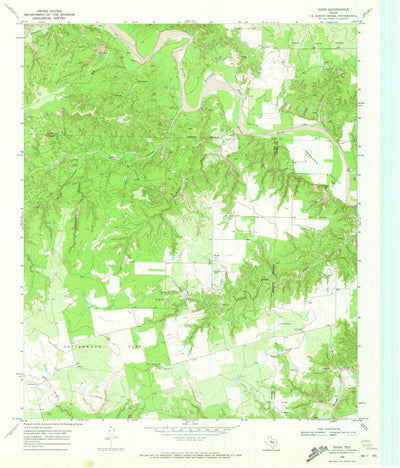 United States Geological Survey Hudd, TX (1969, 24000-Scale) digital map