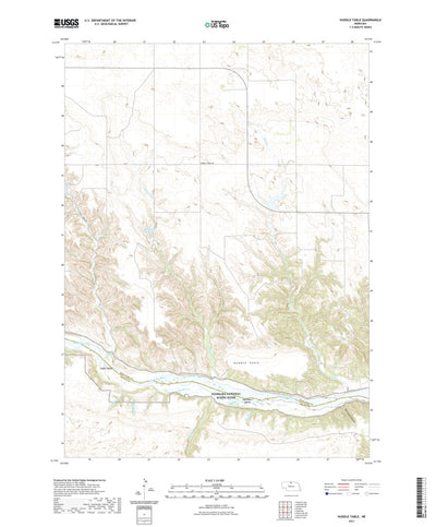 United States Geological Survey Huddle Table, NE (2021, 24000-Scale) digital map