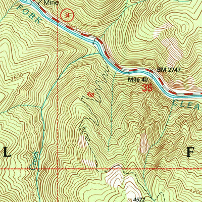 United States Geological Survey Huddleson Bluff, ID (1995, 24000-Scale) digital map