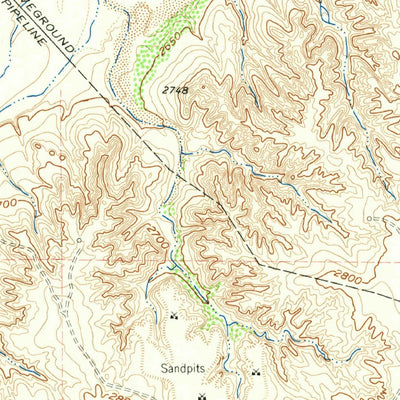 United States Geological Survey Hudgens Ranch, TX (1962, 24000-Scale) digital map