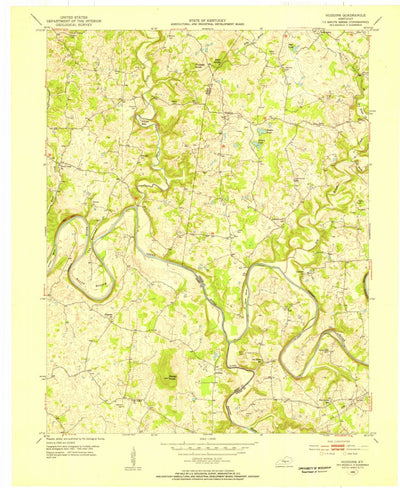 United States Geological Survey Hudgins, KY (1953, 24000-Scale) digital map