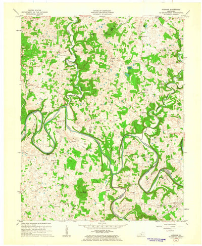 United States Geological Survey Hudgins, KY (1961, 24000-Scale) digital map