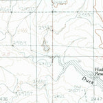 United States Geological Survey Hudiburgh Reservoir, MT (1983, 24000-Scale) digital map